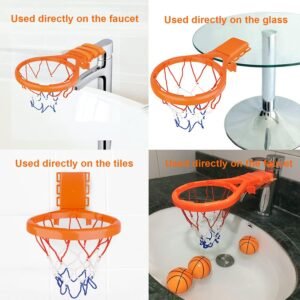 Upgraded Kids Bath Toys: Basketball Hoop Set with 4 Soft PVC Balls - Image 4