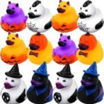 12pcs Halloween Rubber Ducks Set