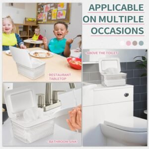 Whiidoom Baby Wipes Dispenser – Refillable Case, One-Handed, Visible (White) - Image 6