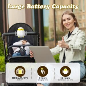 HOTOIQ Portable Baby Rocker Vibrator - Adjustable Speed & 5 Intensities - Image 5
