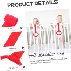 WESIEVYA 2pcs Durable Hand Pull Rings for Newborn Walking Assistance - Image 5
