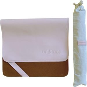 Changing Pad, Vegan Faux Leather, Baby Mat, Diaper Changing Mat, Waterproof Travel Change pad, Portable Changing Pad Uniklook Pink 14"x22" Canada Baby Essentials