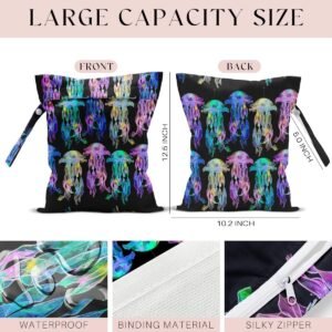ZCYXUUW Waterproof Wet Bag for Swimsuits & Travel | Reusable Jellyfish Bag - Image 2
