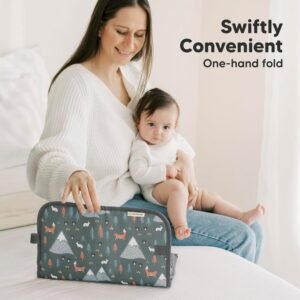 KeaBabies Portable Diaper Changing Pad - Waterproof & Easy Clean (Woods) - Image 6
