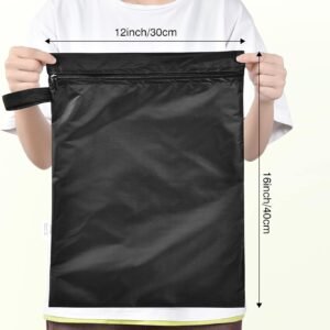 2 Pack Waterproof Wet Dry Bags, 12x16 inch Reusable Laundry Bags - Image 2