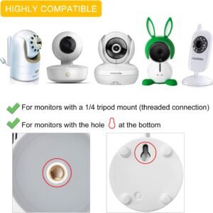 Adjustable Wall Mount for Motorola & Universal Baby Monitors – Durable Aluminium - Image 3