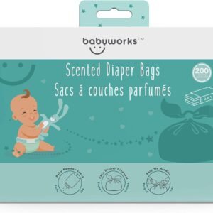 Baby Works Disposable Diaper Bags - 200 Count, Odor-Neutralizing, Pet Waste Bags - Image 2