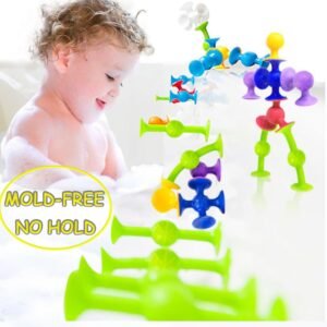CreateView Suction Bath Toys Set | 24 BPA-Free Sensory Fidget Toys for Age 1-8 - Image 6