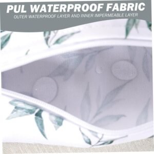 Leaf Printed Wet Dry Bags Set of 3 - Waterproof Zippered Organizers for Travel & Diapers - Image 7