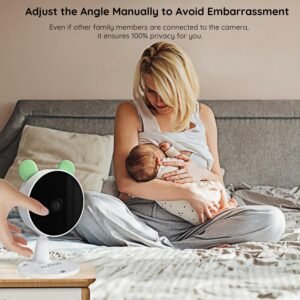 BOIFUN WiFi Baby Monitor - Split Screen, 2 Cameras, 4.3'' LCD, 1080P Video - Image 8