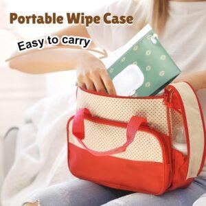Portable Baby Wipe Dispenser | Reusable Travel Wipe Holder Case - Image 7