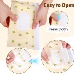 Portable Baby Wipe Dispenser | Reusable Travel Wipe Holder Case - Image 3