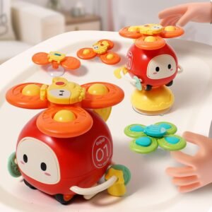 3PCS Suction Cup Spinner Toys for Babies
