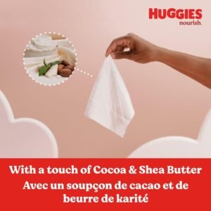 Huggies Nourish Scented Baby Wipes, 560 Total Wipes in 10 Packs - Image 3
