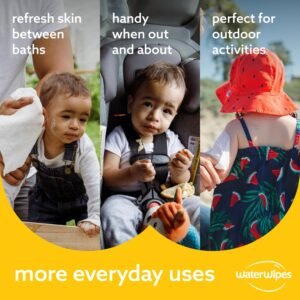 WaterWipes XL Plastic-Free Baby Wipes, 99.9% Water, Hypoallergenic, 16 Count - Image 5