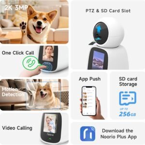 2K Indoor Security Camera with 360° Pan/Tilt & Night Vision | Noorio CL200 - Image 4