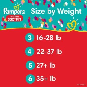 Pampers Pull-On Cruisers 360˚ Fit Size 5 Diapers, 112 Count - Month Supply - Image 6
