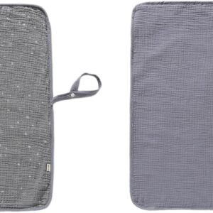 Portable 2-Piece Cotton Diaper Changing Mat Set for Infants & Toddlers - Image 3