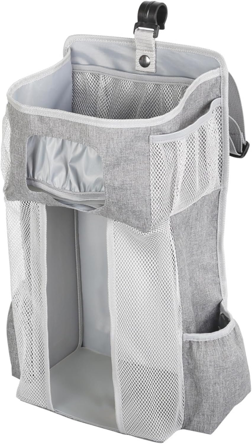Hanging Diaper Caddy, Multi Compartment Diaper Caddy Polyester Large Capacity Crib Organizer Non-slip Foldable Adjustable Diaper Caddy Organizer for Newborn