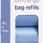 Ubbi On-The-Go Refill Bags, Diaper Disposal Waste Bags, Lavender Scented, On-The-Go Diapering Essentials, 4 Pack