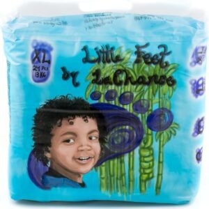 100% Biodegradable Bamboo Diapers for Little Feet by LaChance - Large - Image 3