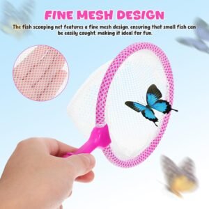 Toyvian 4 Pcs Toddler Fishing Nets - Short Handle for Catching Bugs & Play - Image 3