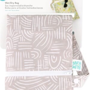 Bumkins Waterproof Wet Dry Bag for Baby Essentials & Travel - Boho Beige - Image 6
