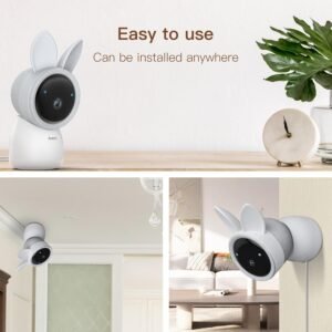ARENTE Baby Monitor 3T: 360° View, Temp & Humidity Sensor, Night Vision - Image 6