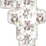 Beauty Koala Gray Reusable Diaper Change pad with Tissue Pocket Diaper Changing pad Portable with Built-in Pillow cambiador de pa?ales para Bebes