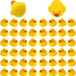 50pcs Rubber Ducky Bath Toys for Kids