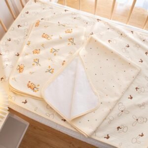 Travel Diaper Changing Pad | Cotton Liner & Bed Sheet Protector - Image 5