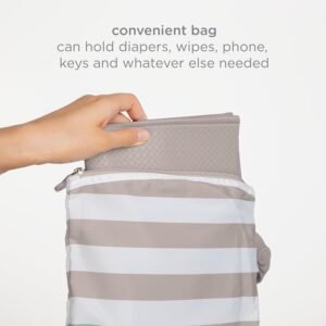Ubbi Travel Folding Changing Mat with Bag - Soft, Portable & Easy Clean - Image 5