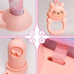 3D Baby Playmat with Piano & Ring Bell – Safe Kick & Play Gym for Toddlers - Image 5