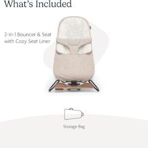 UPPAbaby Mira Bouncer 2-in-1 Portable Baby Seat - Eco-Friendly, Stylish Design - Image 2