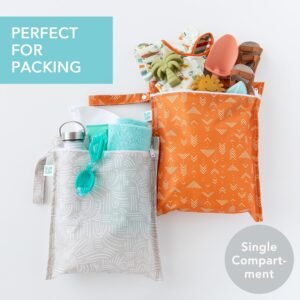 Bumkins Waterproof Wet Bag 2-Pack for Baby, Diapers, Travel & Gym - Image 2
