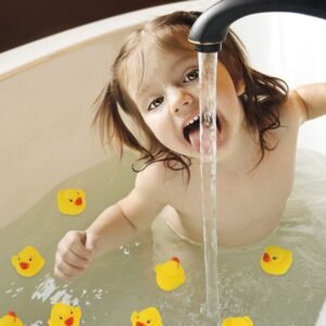 50pcs Rubber Ducky Bath Toys for Kids - Float & Squeak Mini Ducks - Image 6