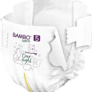 Bambo Nature Overnight Baby Diapers, Size 5 (22 Count) for Sizes 3-6 - Image 4