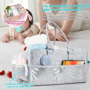 2025 Ayakol Baby Diaper Caddy Organizer | Must-Have Gift for New Moms - Image 3