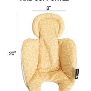 4moms RockaRoo & MamaRoo Infant Insert - Washable, Cool Mesh, Reversible, Yellow - Image 3