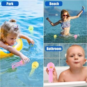 4pcs Multicolored Octopus Water Balls | Soft Floating Pool & Bath Toys - Image 6