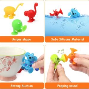 LEADSTAR 26 Pcs Suction Cup Bath Toys - Sensory & Montessori Fun for Kids - Image 4