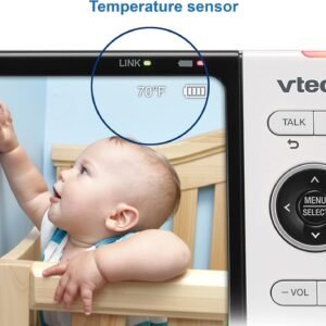 VTech VM818HD 5" Video Monitor: 720p HD, Night Light, 1000ft Range, 2-Way Talk - Image 8