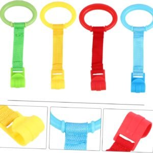 Ergonomic 4pcs Stand Up Pull Rings for Nursery Cots & Cribs - Lightweight - Image 9