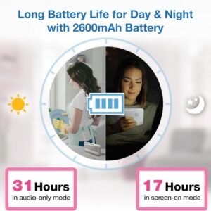 VTech VM924-2 Baby Monitor: 2 Cameras, 5" LCD, 1000ft Range, Night Vision - Image 4