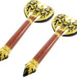 Inflatable Axe Throwing Game, Inflatable Toys 2Pcs Double Sided Inflatable Hatchet Toy Toy Axe Water Party Pool Float Inflatable Children Toys for Kids Playing Pool Parties