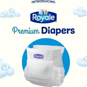 Royale Premium Size 4 Diapers (22-37 lb) - 156 Count, Disposable Baby Diapers - Image 4