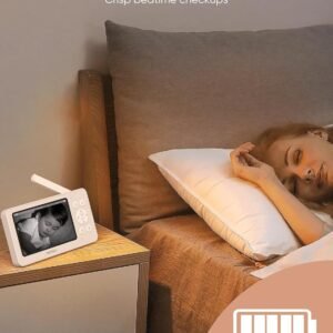 Bonoch 4.3" Baby Monitor - 720p Video, No WiFi, 2-Way Audio, Night Vision - Image 8