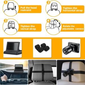 Itomoro 1080p Baby Car Mirror | 360° Rotation for Rear-Facing Infants - Image 4