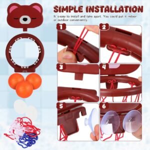 Suction Cup Basketball Hoop for Toddlers | Mini Outdoor Toy Set 1-3 - Image 3