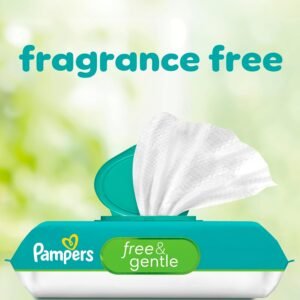 Pampers Free & Gentle 100% Plant-Based Baby Wipes, 52 Count - Fragrance Free - Image 10